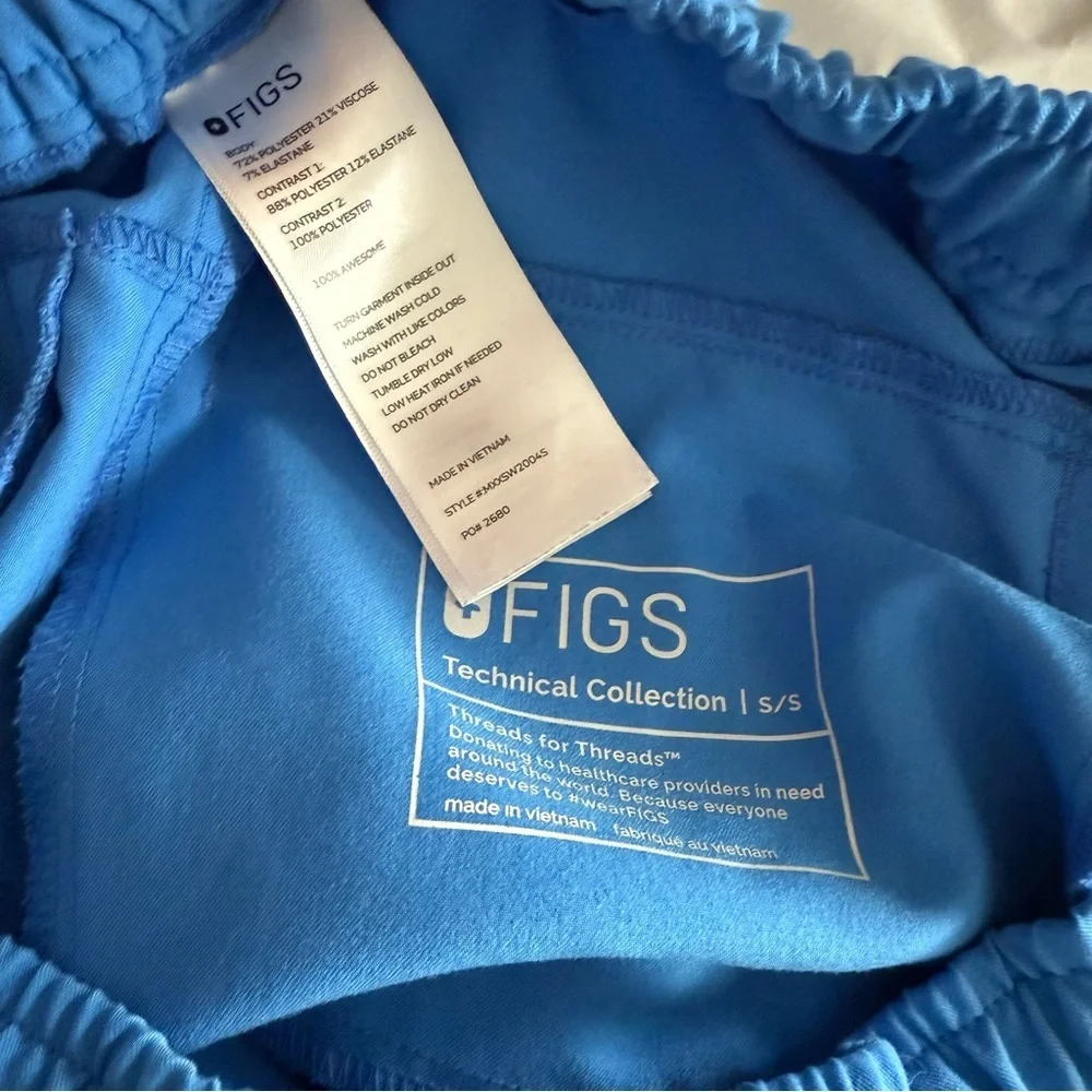 Figs Tansen Jogger Scrub Pants Blue Mens‎ Size Small